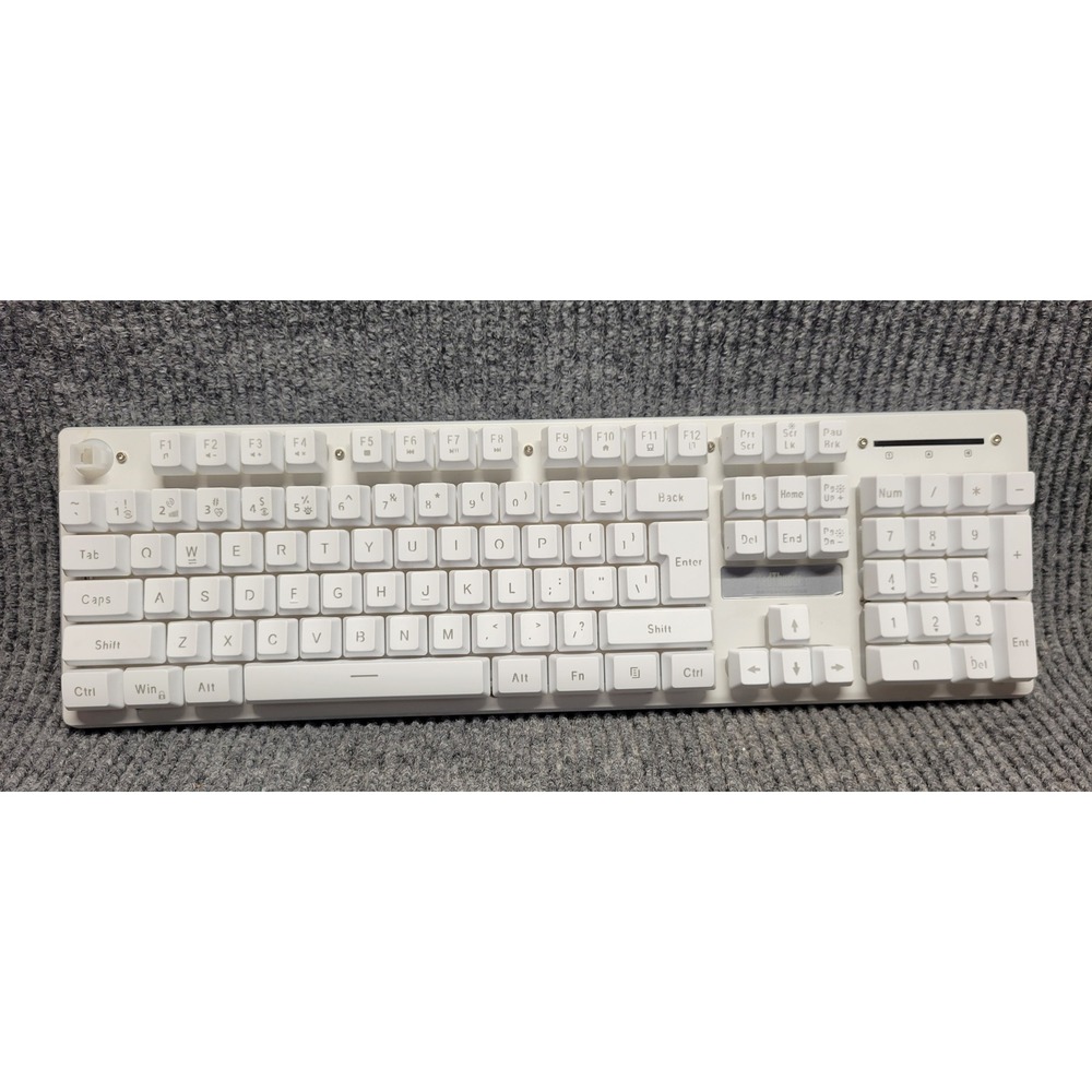 RedThunder K10 Wireless Backlit Gaming Keyboard White RGB 2.4G no mouse & dongle